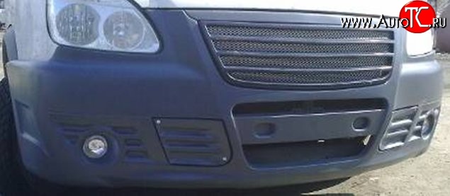 3 199 р. Передний бампер Маска Зорро-2 ГАЗ ГАЗель 2705,Бизнес 2-ой рестайлинг цельнометаллический фургон (2010-2024) (Неокрашенный)  с доставкой в г. Калуга
