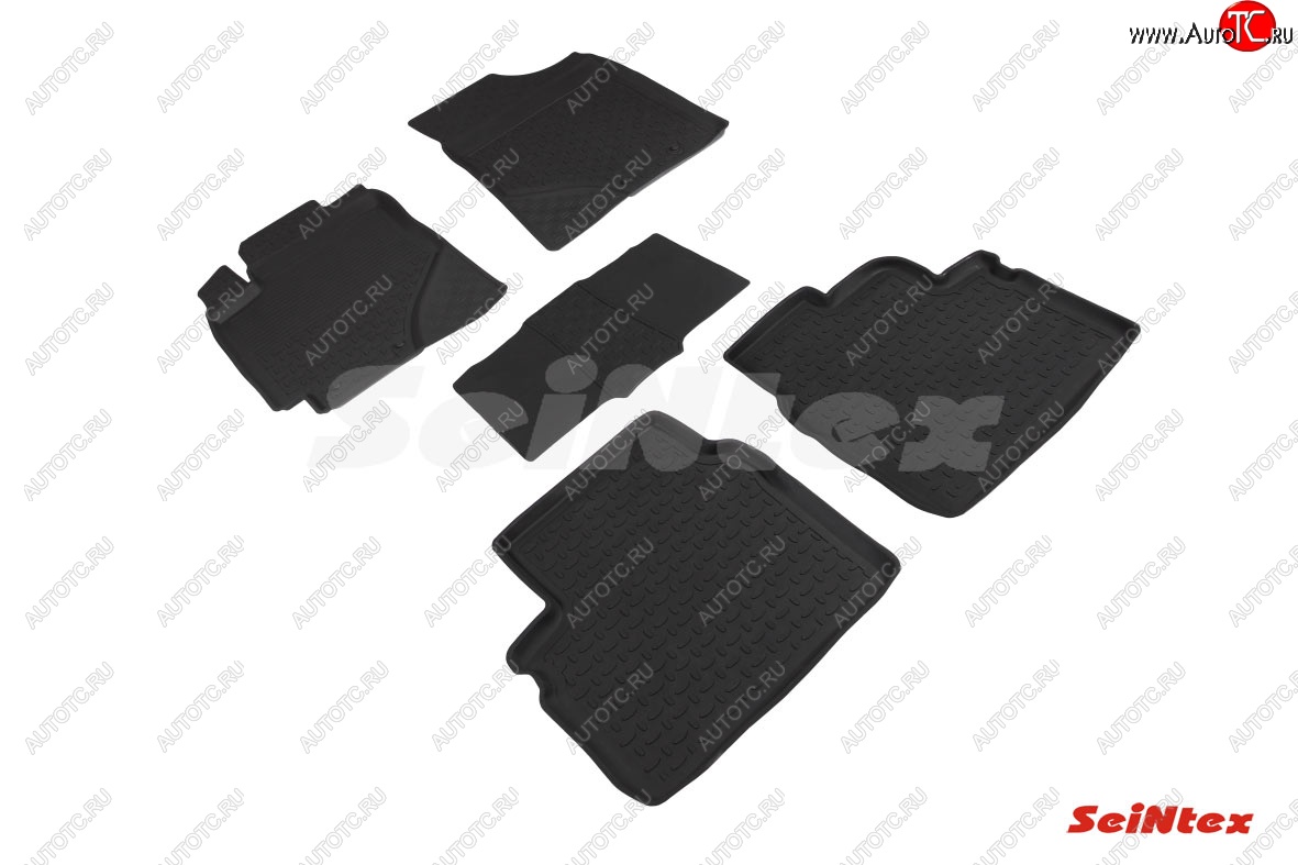 4 599 р. Резиновые коврики в салон с высоким бортом SeiNtex  Geely Emgrand EC7 (2018-2024)  с доставкой в г. Калуга