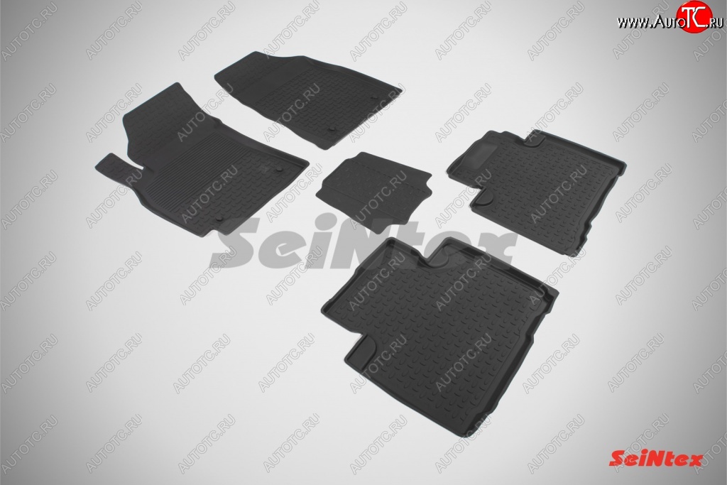 4 599 р. Износостойкие коврики в салон с высоким бортом SeiNtex Premium 4 шт. (резина)  Geely Emgrand X7 (2011-2015)  с доставкой в г. Калуга