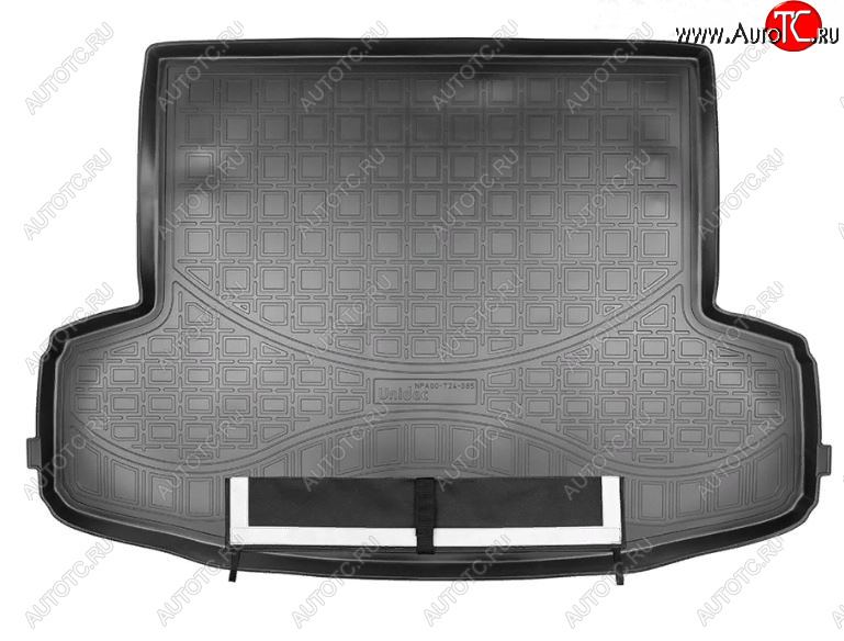 2 569 р. Коврик багажника Norplast  Geely Emgrand X7 (2019-2024) (Черный с погрузочным ковриком (фартуком))  с доставкой в г. Калуга