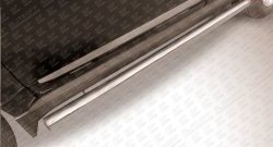 12 349 р. Защита порогов из круглой трубы диаметром 76 мм Slitkoff  Great Wall Hover H3 (2014-2016) (Нержавейка, Полированная)  с доставкой в г. Калуга. Увеличить фотографию 1