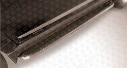 13 949 р. Широкая защита порогов из трубы диаметром 42 мм Slitkoff  Great Wall Hover H3 (2014-2016)  с доставкой в г. Калуга. Увеличить фотографию 2