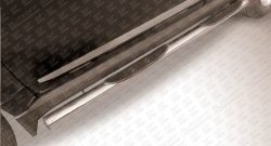 13 949 р. Защита порогов из трубы d76 мм с пластиковыми вставками для ног Slitkoff  Great Wall Hover H3 (2014-2016) (Нержавейка, Полированная)  с доставкой в г. Калуга. Увеличить фотографию 1