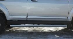 13 849 р. Защита порогов из круглой трубы диаметром 63 мм Russtal  Great Wall Hover H3 (2014-2016) (Защита порогов с со скосами на торцах (вариант 1))  с доставкой в г. Калуга. Увеличить фотографию 2