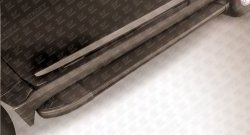 Алюминиевые пороги Slitkoff Optima Black Great Wall (Грейт) Hover H3 (Ховер) (2014-2016)  рестайлинг