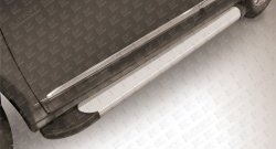 13 799 р. Алюминиевые пороги Slitkoff Optima Silver  Haval H6  1 (2014-2017)  с доставкой в г. Калуга. Увеличить фотографию 1
