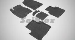 4 599 р. Износостойкие коврики в салон с высоким бортом SeiNtex Premium 5 шт. (резина) Haval H6 1 (2014-2017)  с доставкой в г. Калуга. Увеличить фотографию 1