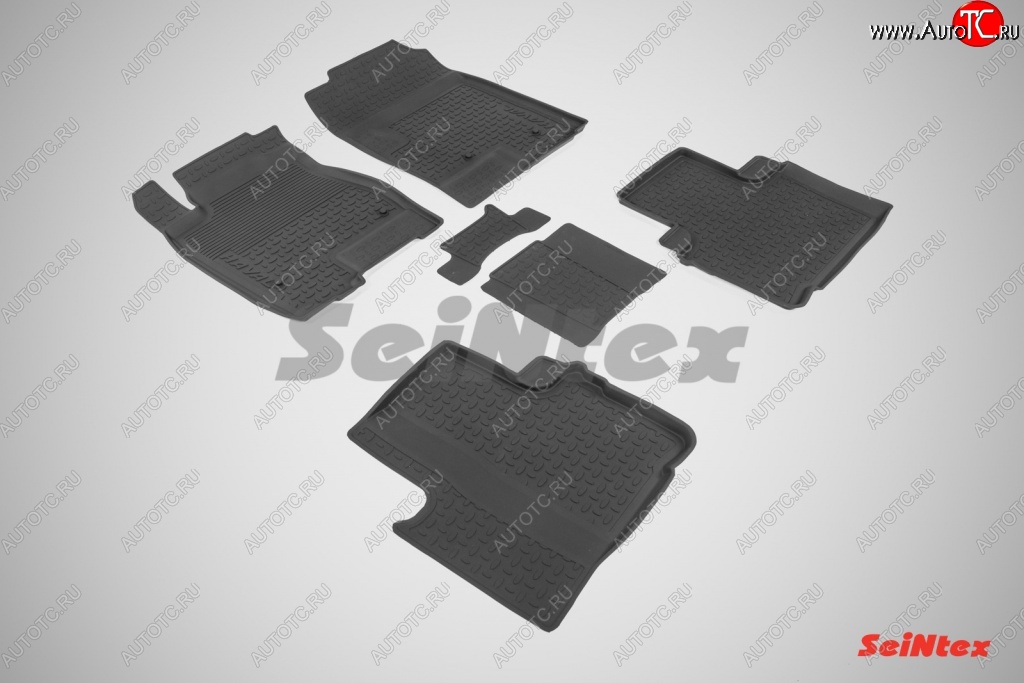 4 599 р. Износостойкие коврики в салон с высоким бортом SeiNtex Premium 5 шт. (резина) Haval H6 1 (2014-2017)  с доставкой в г. Калуга
