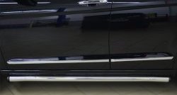 14 849 р. Защита порогов из круглой трубы диаметром 63 мм Russtal Great Wall Hover H6 (2012-2016) (Защита порогов с со скосами на торцах (вариант 1))  с доставкой в г. Калуга. Увеличить фотографию 5