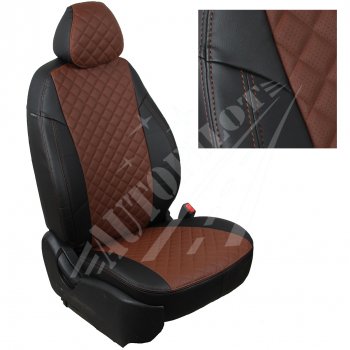 Чехлы сидений AUTOPILOT Экокожа Ромб (40/60 с подлокотником, 2 П- и 3 Г-образных подголовника) Haval F7x  дорестайлинг (2019-2022)