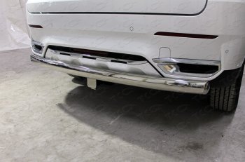 21 999 р. Защита заднего бампера (овальная) (1,5 л., 4WD) ТСС Haval H7 (2016-2018)  с доставкой в г. Калуга. Увеличить фотографию 1
