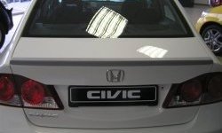 4 149 р. Лип спойлер CT Honda Civic 8 FD дорестайлинг, седан (2005-2008) (Неокрашенный)  с доставкой в г. Калуга. Увеличить фотографию 1