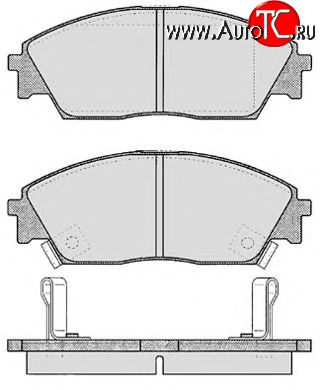 6 499 р. Передние тормозные колодки Tokico RN266M Honda Civic 8 FD рестайлинг седан (2009-2011)  с доставкой в г. Калуга