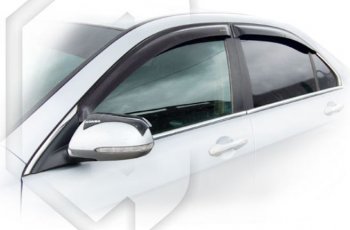 2 079 р. Дефлектора окон (L7, L8, L9) CA-Plastiс  Honda Accord  7 седан CL (2005-2008) (Classic полупрозрачный, Без хром.молдинга, Крепление только на скотч)  с доставкой в г. Калуга. Увеличить фотографию 1