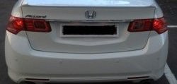 2 899 р. Лип спойлер Лезвие  Honda Accord  8 седан CU (2008-2011) (Неокрашенный)  с доставкой в г. Калуга. Увеличить фотографию 2