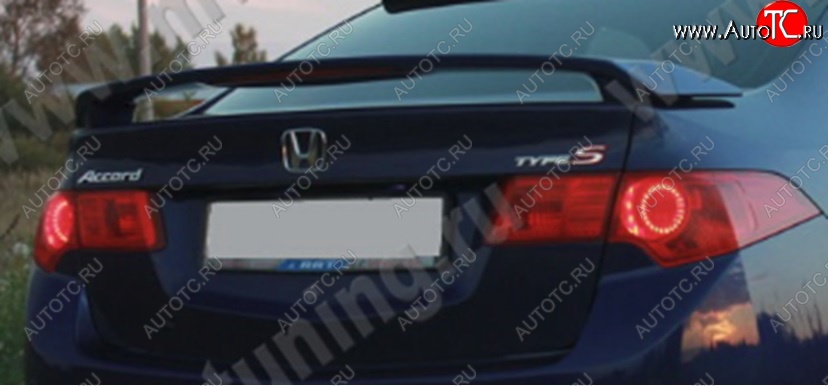 5 799 р. Спойлер на крышку багажника SPORT (без стоп-сигнала)  Honda Accord  8 седан CU (2008-2011) (Неокрашенный)  с доставкой в г. Калуга