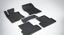 Износостойкие коврики в салон с рисунком Сетка SeiNtex Premium 4 шт. (резина) Honda Accord 8 седан CU дорестайлинг (2008-2011)