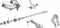 589 р. Полиуретановая втулка продольной реактивной тяги передней подвески (задняя) Точка Опоры  Honda Accord  6 седан CF - Saber  1  с доставкой в г. Калуга. Увеличить фотографию 2