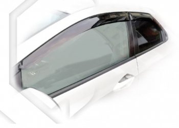 2 079 р. Дефлектора окон CA-Plastiс  Honda Civic  8 (2005-2011) (Classic полупрозрачный)  с доставкой в г. Калуга. Увеличить фотографию 1