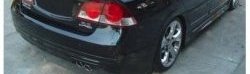 7 299 р. Накладка на задний бампер Mugen-Style  Honda Civic  8 (2005-2011) (Неокрашенная)  с доставкой в г. Калуга. Увеличить фотографию 3