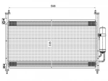 Радиатор кондиционера SAT Honda Civic FK,FN хэтчбэк 5 дв. дорестайлинг (2005-2008)