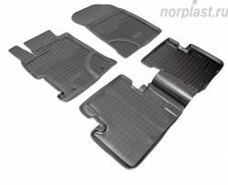2 199 р. Комплект салонных ковриков 4-дв. Norplast  Honda Civic  9 (2011-2016)  с доставкой в г. Калуга. Увеличить фотографию 1