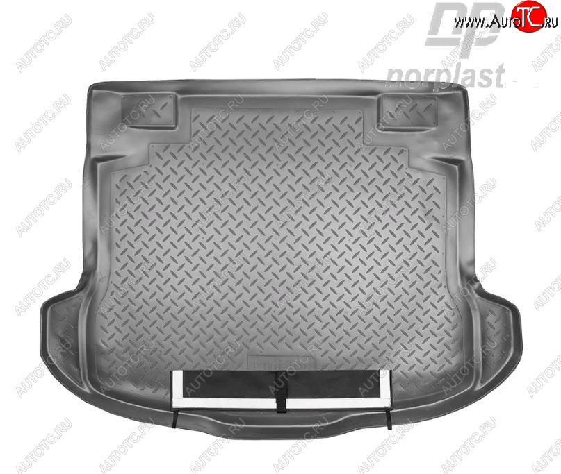 2 879 р. Коврик багажника Norplast Unidec  Honda CR-V  RE1,RE2,RE3,RE4,RE5,RE7 (2007-2012) (Черный с погрузочным ковриком (фартуком))  с доставкой в г. Калуга