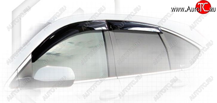 2 169 р. Дефлектора окон CA-Plastiс  Honda CR-V  RM1,RM3,RM4 (2012-2015) (Classic полупрозрачный, Без хром.молдинга)  с доставкой в г. Калуга