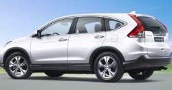 2 149 р. Накладки на внешние ручки дверей СТ Honda CR-V RM1,RM3,RM4 дорестайлинг (2012-2015) (Неокрашенные)  с доставкой в г. Калуга. Увеличить фотографию 3