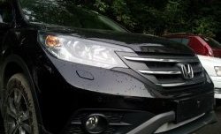 1 469 р. Сетка на бампер (2.0) Russtal (черная)  Honda CR-V  RM1,RM3,RM4 (2012-2015)  с доставкой в г. Калуга. Увеличить фотографию 2