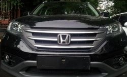 1 469 р. Сетка на бампер (2.0) Russtal (черная)  Honda CR-V  RM1,RM3,RM4 (2012-2015)  с доставкой в г. Калуга. Увеличить фотографию 3