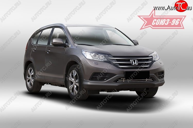 5 174 р. Декоративный элемент воздухозаборника Souz-96 (d16) Honda CR-V RM1,RM3,RM4 дорестайлинг (2012-2015)  с доставкой в г. Калуга