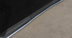 14 849 р. Защита порогов из круглой трубы диаметром 63 мм Russtal  Honda CR-V  RM1,RM3,RM4 (2012-2015) (Защита порогов с со скосами на торцах (вариант 1))  с доставкой в г. Калуга. Увеличить фотографию 2