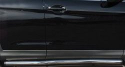 14 849 р. Защита порогов из круглой трубы диаметром 63 мм Russtal  Honda CR-V  RM1,RM3,RM4 (2012-2015) (Защита порогов с со скосами на торцах (вариант 1))  с доставкой в г. Калуга. Увеличить фотографию 5