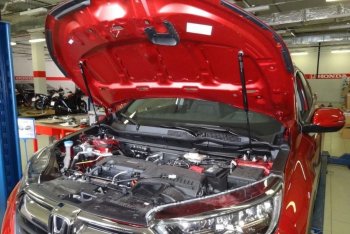 2 049 р. Упоры капота Russtal Honda CR-V RW,RT дорестайлинг (2016-2020)  с доставкой в г. Калуга. Увеличить фотографию 1