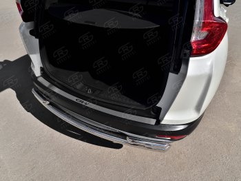 3 299 р. Защитная накладка заднего бампера Russtal (надпись)  Honda CR-V  RW,RT (2016-2020)  с доставкой в г. Калуга. Увеличить фотографию 2