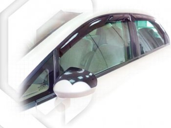 2 079 р. Дефлектора окон CA-Plastic Honda Fit Aria GD рестайлинг седан (2005-2009) (Classic полупрозрачный)  с доставкой в г. Калуга. Увеличить фотографию 1