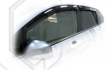 2 079 р. Дефлектора окон CA-Plastic Honda FR-V (2004-2010) (Classic полупрозрачный, Без хром.молдинга)  с доставкой в г. Калуга. Увеличить фотографию 1