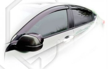 1 989 р. Дефлектора окон CA-Plastiс  Honda HR-V  RU (2014-2018) (Classic полупрозрачный, Без хром молдингов)  с доставкой в г. Калуга. Увеличить фотографию 1