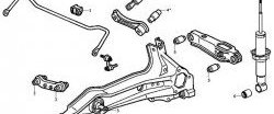 859 р. Полиуретановый сайлентблок амортизатора задней подвески (нижнее крепление) Точка Опоры Honda Orthia (1999-2002)  с доставкой в г. Калуга. Увеличить фотографию 2