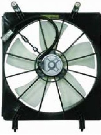 Вентилятор радиатора в сборе SAT (K20A1) Honda Stream 1 RN1,RN3  дорестайлинг (2000-2004)