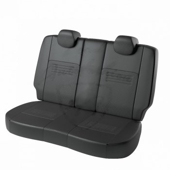 8 749 р. Чехлы для сидений Lord Autofashion Турин (экокожа)  Hyundai Accent  седан ТагАЗ (2001-2012) (Чёрный, вставка чёрная)  с доставкой в г. Калуга. Увеличить фотографию 2