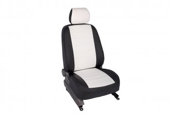 5 199 р. Чехлы для сидений SeiNtex (экокожа)  Hyundai Accent  седан ТагАЗ (2001-2012) (черный/белый)  с доставкой в г. Калуга. Увеличить фотографию 1
