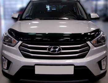 2 499 р. Дефлектор капота SIM  Hyundai Creta  GS (2015-2021)  с доставкой в г. Калуга. Увеличить фотографию 1