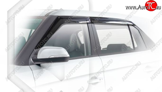 2 059 р. Дефлектора окон CA-Plastiс  Hyundai Creta  GS (2015-2021) (Classic полупрозрачный)  с доставкой в г. Калуга