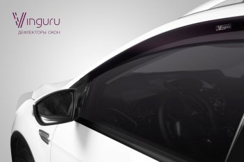 2 149 р. Дефлектора окон Vinguru (накладные) Hyundai Creta GS дорестайлинг (2015-2019)  с доставкой в г. Калуга. Увеличить фотографию 2