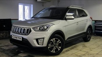 8 099 р. Решётка радиатора Next Hyundai Creta GS дорестайлинг (2015-2019) (цвет: Чёрный матовый с серебристым выделением ноздрей)  с доставкой в г. Калуга. Увеличить фотографию 3