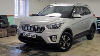 8 099 р. Решётка радиатора Next  Hyundai Creta  GS (2015-2021) дорестайлинг, рестайлинг (цвет: Чёрный матовый с серебристым выделением ноздрей)  с доставкой в г. Калуга. Увеличить фотографию 4