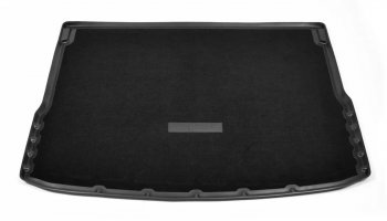 2 789 р. Комбинированый коврик с повышенной износостойкостью в багажник Unidec (полиуретан, текстиль)  Hyundai Creta  GS (2015-2021) (Черный)  с доставкой в г. Калуга. Увеличить фотографию 1