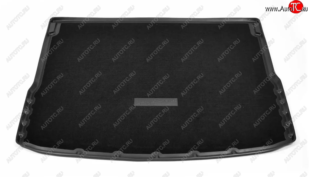 2 789 р. Комбинированый коврик с повышенной износостойкостью в багажник Unidec (полиуретан, текстиль)  Hyundai Creta  GS (2015-2021) (Черный)  с доставкой в г. Калуга